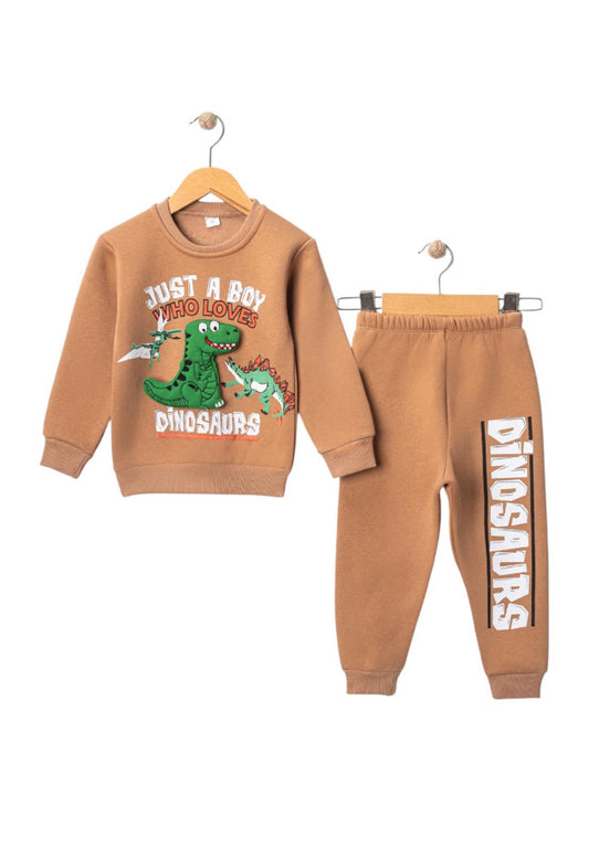 Dinazor Baskılı Üç İplik Erkek Takım