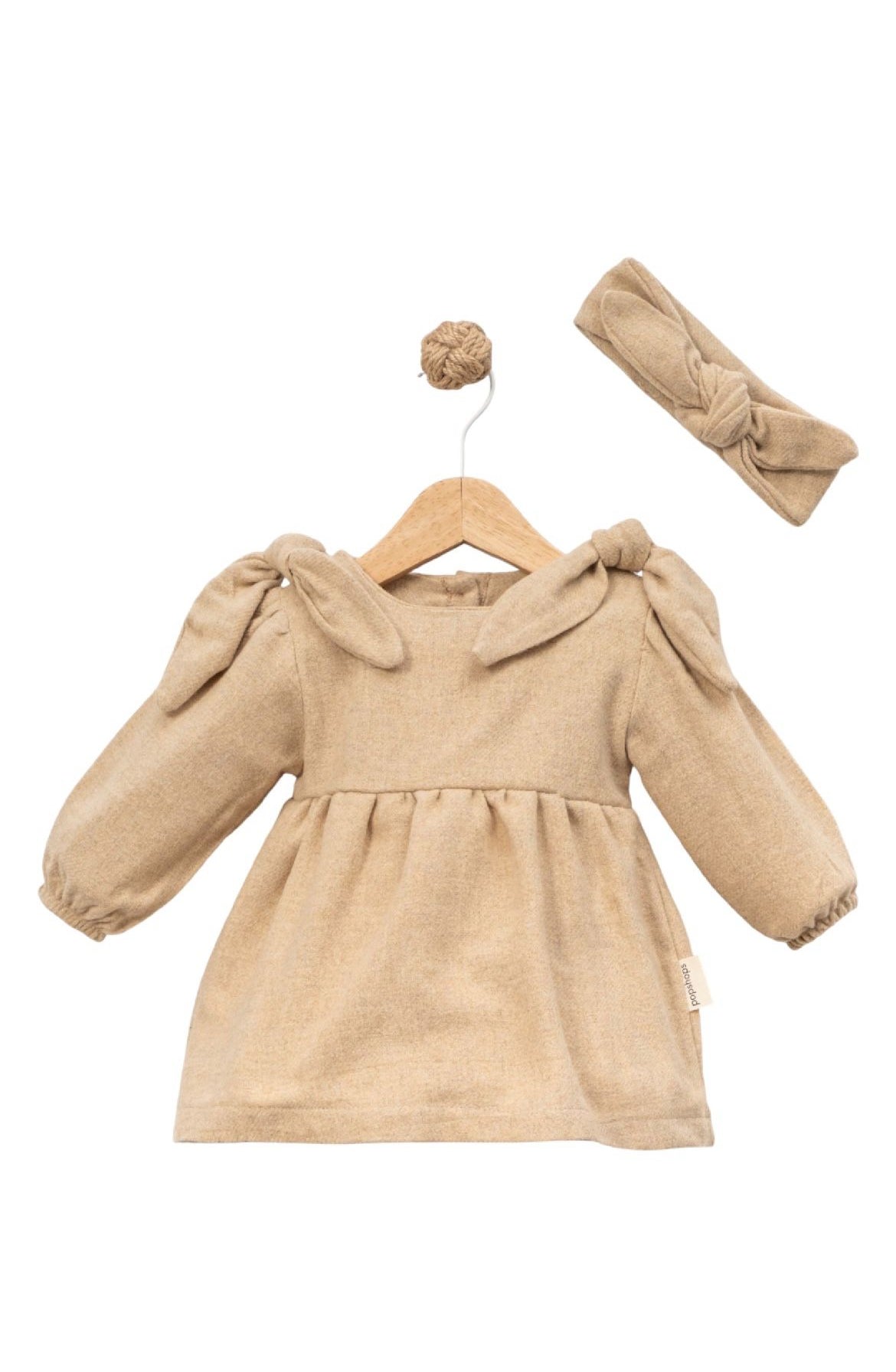 Fiyonklu Bandanalı Elbise