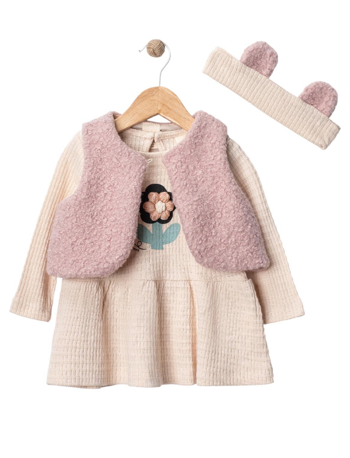 Bandanalı Yelekli Takım