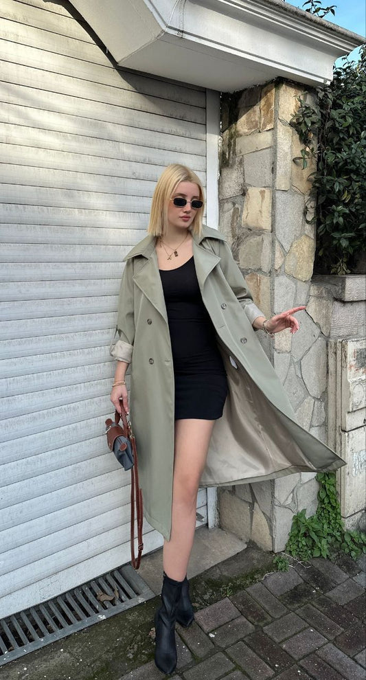 Oversize Çağla Trençkot