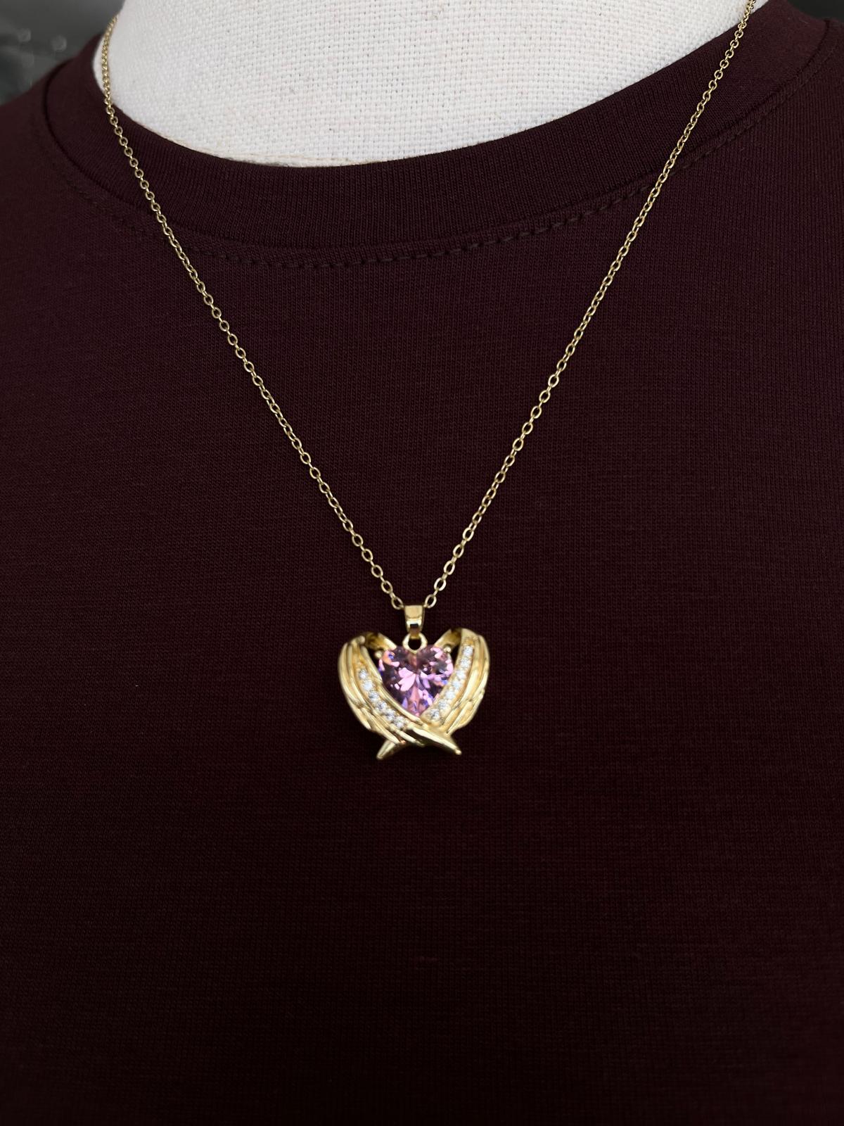 Melek Kanat Tasfirli Çelik Kolye