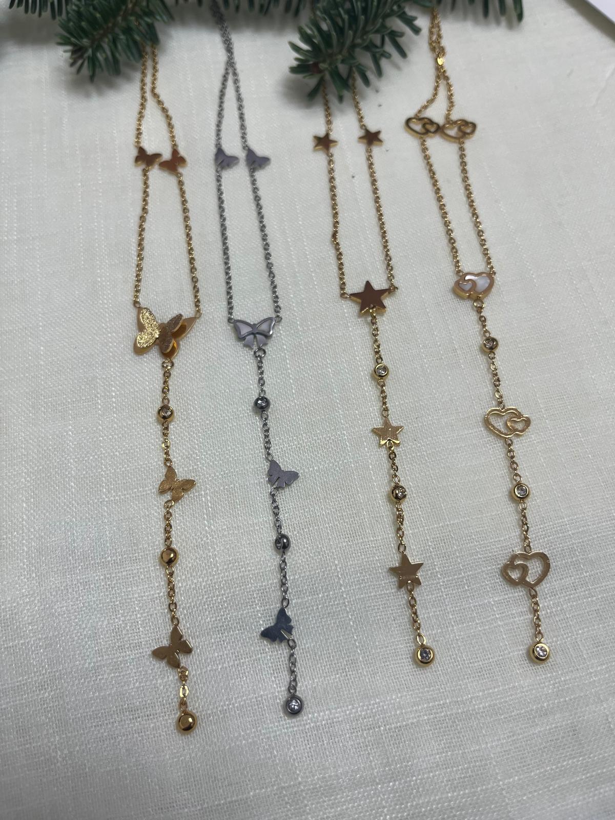 Günlük ve Özel Kombinler İçin Çelik Y Kolye Modelleri