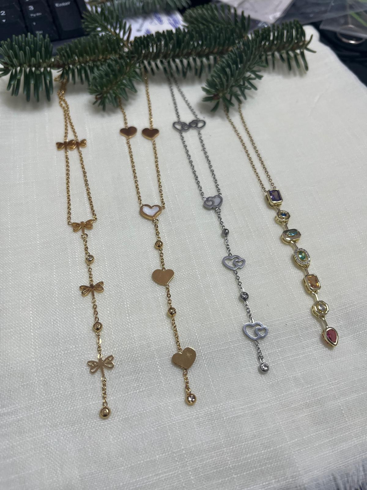 Günlük ve Özel Kombinler İçin Çelik Y Kolye Modelleri