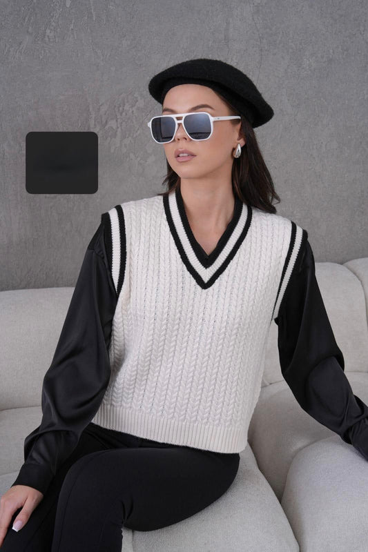 🏫 Kolej Tarzı Süveter – Şık ve Rahat Triko Modeli